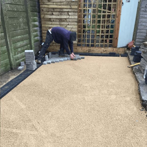 During Driveway Construction  by Gloucestershire Home & Garden